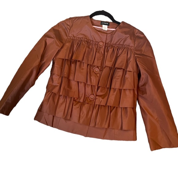 J. Crew Silk Cascade Jacket - Picture 1 of 5